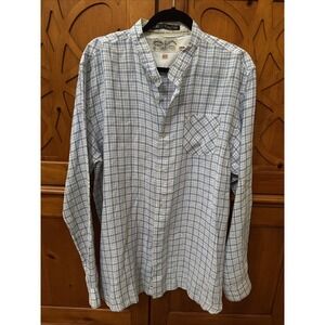 Scotch And Soda VTG  Mens XXL Button Down Striped Flip Cuff 100% Linen READ